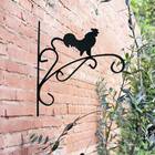 Suporte De Parede Vasos Galo (30cm) Preto Top Garden