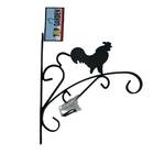 Suporte De Parede Vasos Galo (30cm) Preto Top Garden