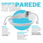 Suporte De Parede Vertical Compatível Com Roteador Mesh Intel