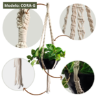 Suporte De Plantas Em Macramê - Kit com 02 unidades - K15