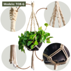 Suporte De Plantas Em Macramê - Kit com 02 unidades - K30