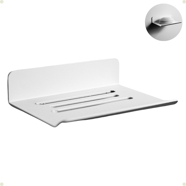 Suporte De Sabonete Para Banheiro Resistente Branco Minimalis