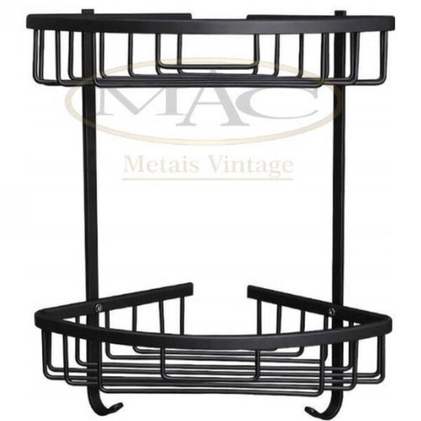 Suporte De Shampoo Vintage Preto Óleo