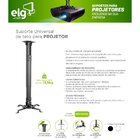Suporte De Teto Elg Para Projetor Até 13.5kg Preto - Pro1100bl