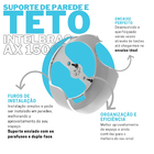 Suporte De Teto Ou Parede Compatível Com Roteador Mesh Intelb