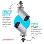 Suporte De Teto Parede E Tripé Compatível Com Projetor Hongto