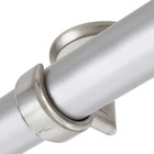 Suporte de Teto Simples Aço Escovado 28mm