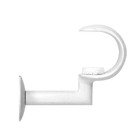 Suporte para Cortina de Teto Simples Santorino Alumínio Branco 28mm