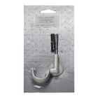 Suporte para Cortina de Teto Simples Santorino Alumínio Branco 28mm