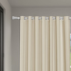 Suporte para Cortina de Teto Simples Santorino Alumínio Branco 28mm