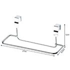 Suporte De Toalha Toalheiro Para Porta De Armário - Aço Croma