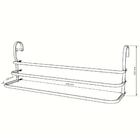 Suporte De Toalhas Toalheiro Triplo Box Elegance Preto 60cm