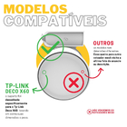 Suporte De Tomada Compatível Com Roteador Modem Tp-link Deco