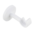 Suporte de Varão de Cortina Simples 20mm Alumínio Organic Branco Mate Inspire