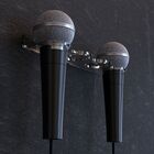 Suporte Descanso Expositor Duplo Fixo De Parede Para Até 4 Mi