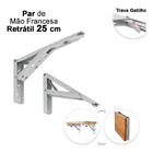 Suporte Dobrável Branco 350mm Hardt