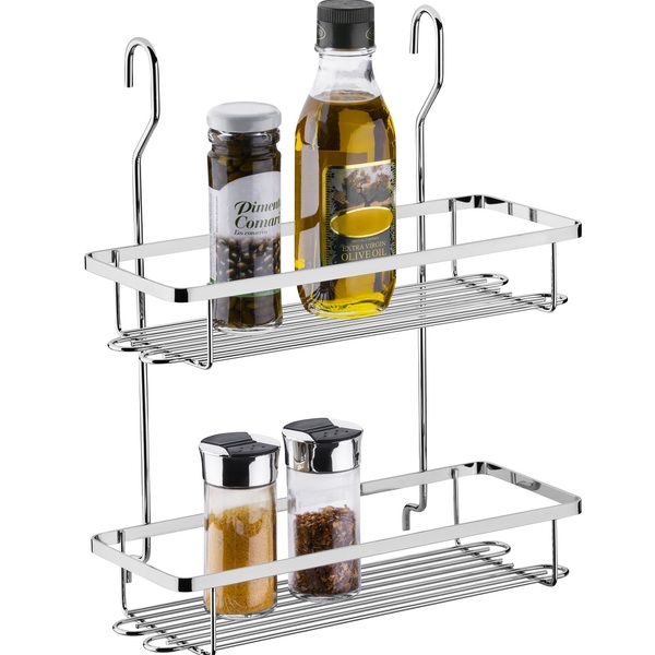 Suporte Duplo Aéreo Porta Condimentos De Cozinha Schmitt Crom