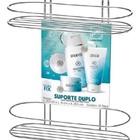 Suporte Duplo Com Ventosa Cromado Shampoo 1506 - Arthi