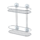 Suporte Duplo Com Ventosa Cromado Shampoo 1506 - Arthi