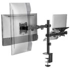 Suporte Duplo De Mesa Para Monitor 17 A 32 E Notebook Tm24c