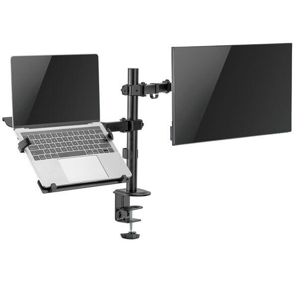 Suporte Duplo De Mesa Para Monitor 17 A 32 E Notebook Tm24c