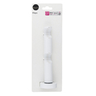 Suporte Duplo de Cortina Parede Maya Reto Branco Brilhante 28mm Inspire