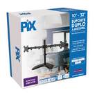 Suporte Duplo P/ Monitor De Mesa Ajustável 10" A 32" - Pix