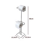 Suporte Duplo Para Papel Higiênico De Chão - Stolf