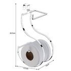 Suporte Duplo Para Papel Higiênico Luxo Caixa Descarga Acopla