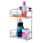 Suporte Duplo Para Shampoo E Sabonete Com Ventosas Cromado Pr