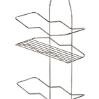 Suporte Duplo Porta Shampoo Zigzag Cromado Sem Furo Para Regi