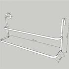 Suporte Duplo Porta Toalhas Box Elegance Preto Fosco 60cm