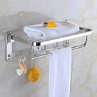 Suporte Embralumi Porta Toalha Ajustável Parede C/ 5 Ganchos