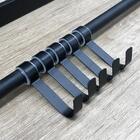 Suporte Embralumi Porta Toalha Banho Duplo Parede 7 Ganchos