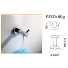 Suporte Embralumi Porta Toalheiro Gancho Roupa Aço Inox