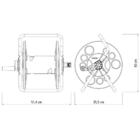 Suporte Enrolador + Mangueira Jardim 1/2" Com 20m + Esguicho