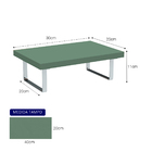 Suporte Ergonômico Para Monitor Aço Piatina Cromado Mdf 20x30