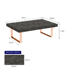 Suporte Ergonômico Para Monitor Aço Piatina Rosé Gold Mdf 20x