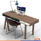 Suporte Ergonômico Para Monitor Aço Piatina Rosé Gold Mdf 20x