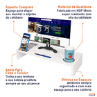 Suporte Ergonômico Para Monitor Com Porta Copo E Celular 22x5