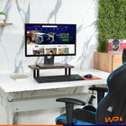 Suporte Ergonômico Para Monitor Grande Mdf Decorativo 20x40cm