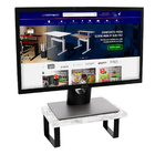 Suporte Ergonômico Para Monitor Tampo Mdf Mármores 20x30cm -