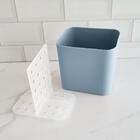 Suporte Escorredor De Talheres Azul Trium Pia Divisória Ou