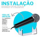 Suporte Expositor Descanso Base Apoio De Mesa Para 1 Microfon