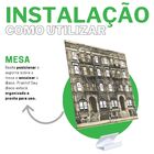 Suporte Expositor Organizador De Mesa Porta Disco De Vinil Lp