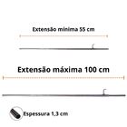 Suporte Extensor Inox De Grelhas Espetos Churrasqueira 55x99