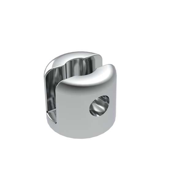 Suporte Fenda para Prateleira Cromado Base