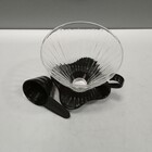 Suporte Filtro Café 10x11x11cm Borosilicato Transparente Com