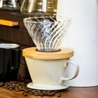 Suporte Filtro Café 8x14x11cm Cerâmica Creme