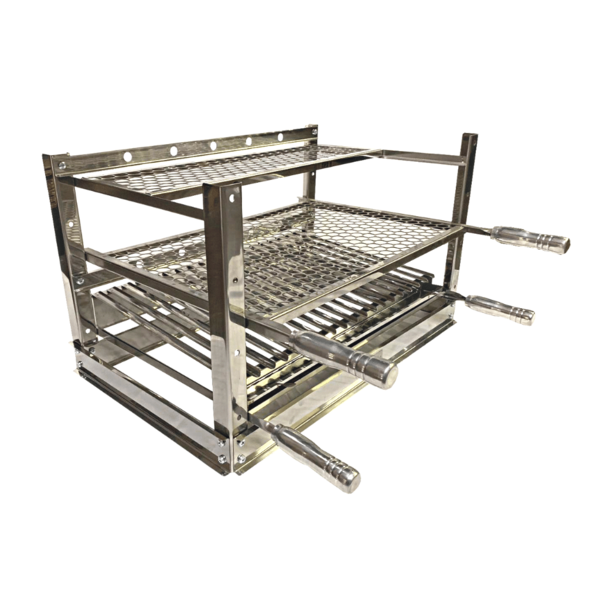 Suporte Fixo De Bancada Para Churrasqueira Gourmet Aço Inox P